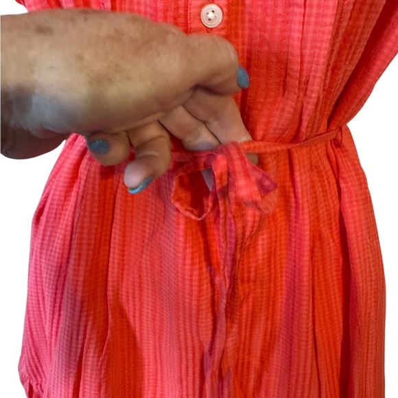 ANN TAYLOR LOFT SUMMER FRESS w/FLUTTER SLEEVES MEDIUM/PETITE #Cl - Picture 4 of 7